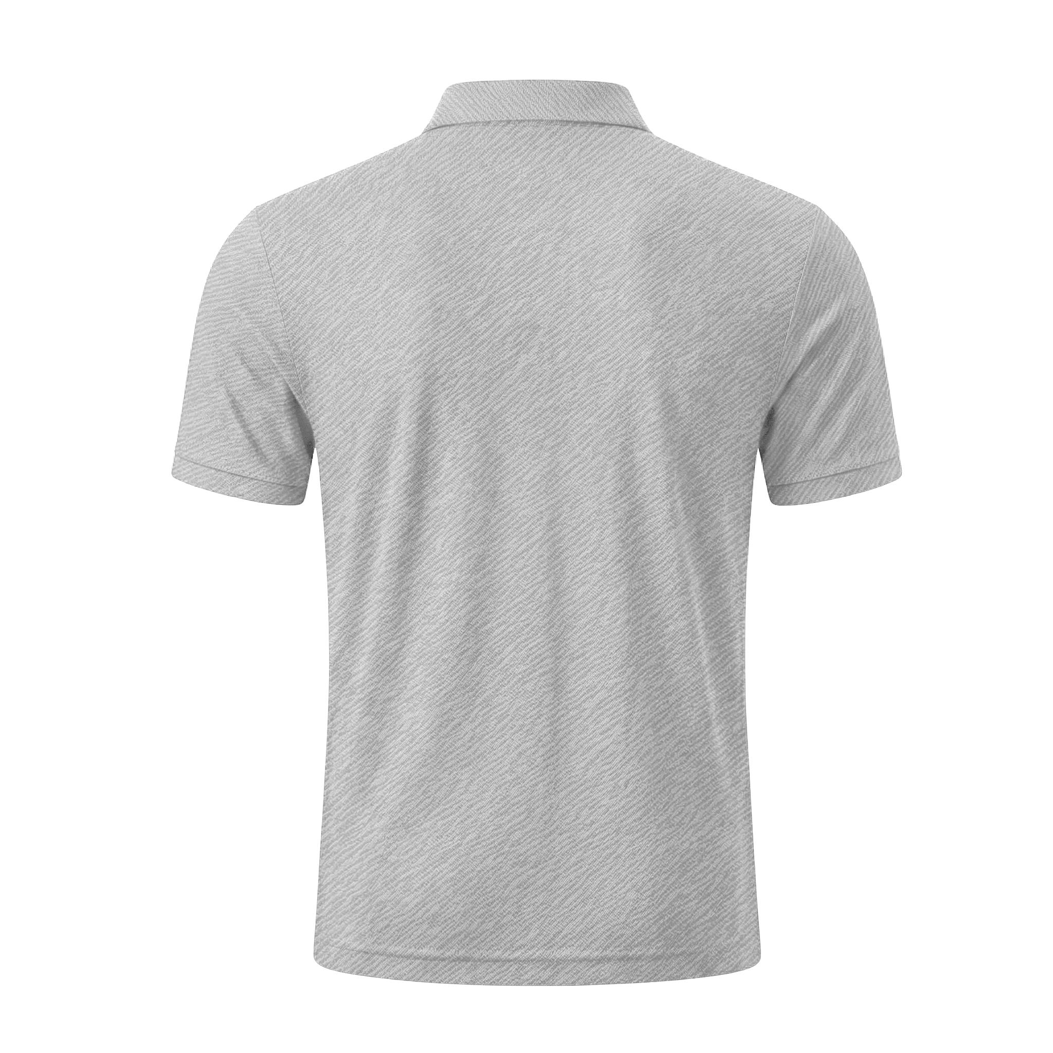 LT1 POLO TEXTURA SATIN BROCHE PLÁST GRIS - Imagen 2